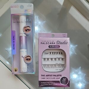 Kiss Falscara Bond & Seal with Lash Palette BRAND NEW